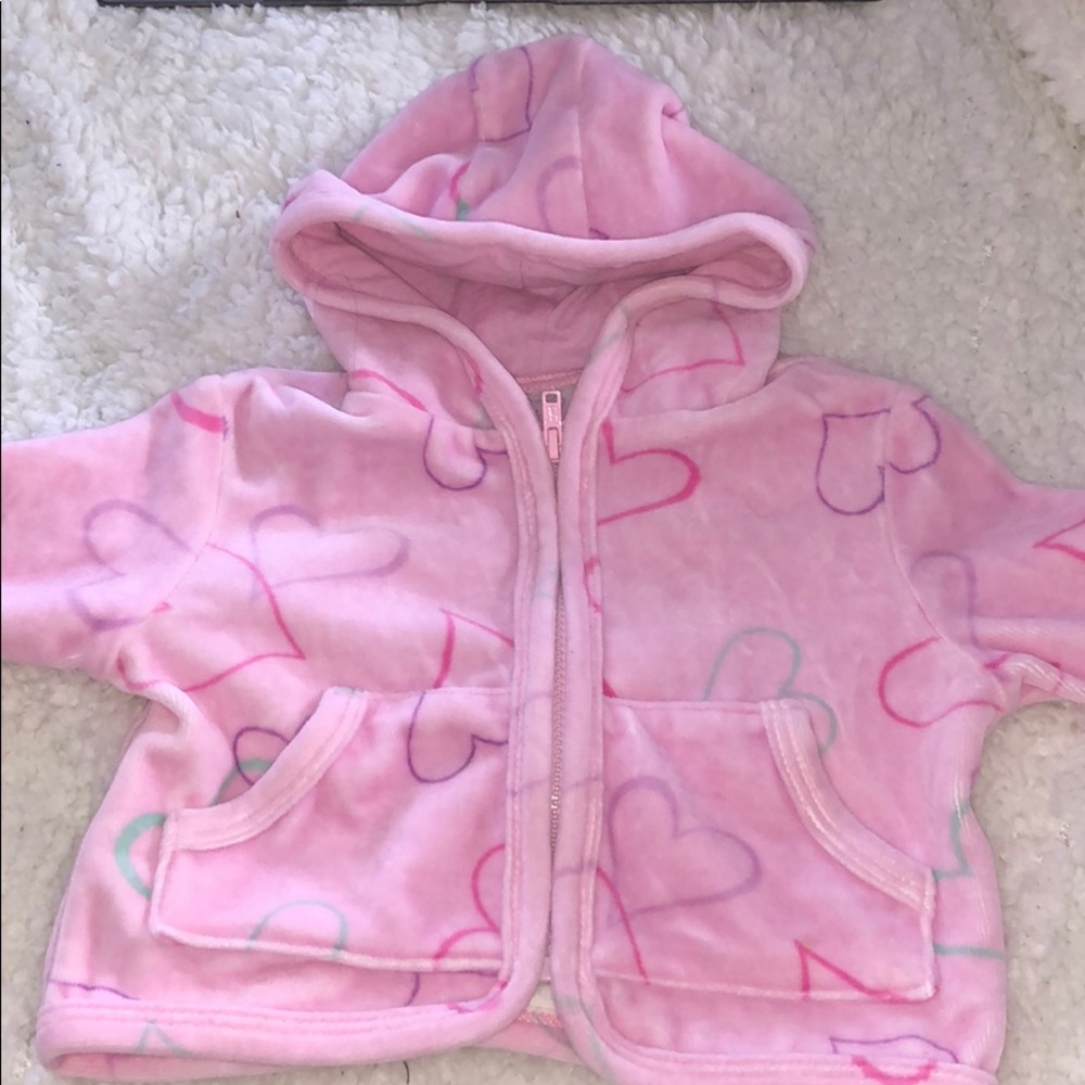 Baby sweater soft with hearts